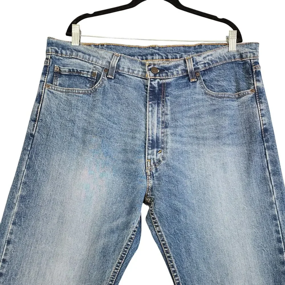 Levis Mens 505 Straight Leg Regular Fit Jeans‎ Size 38 X 30 Medium Wash Denim